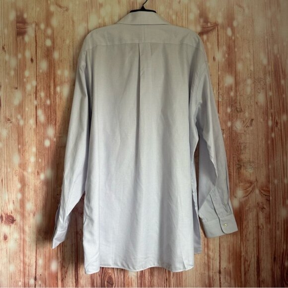 Joseph A. Bank Traveler Collection Purple Grid Print Button Down Shirt - Picture 7 of 11